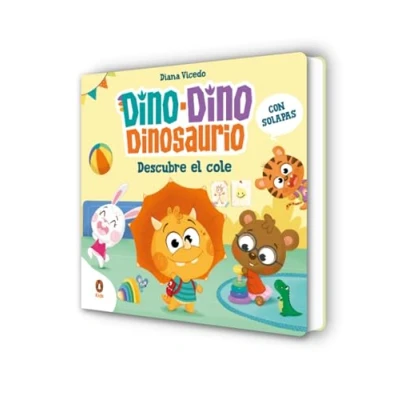 Imagen de Dino Dinosaurio descubre el cole (Dino Dinosaurio): Libro de cartón con solapas para niños y niñas 0 a 3 años (Libros solapas)