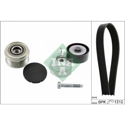 Imagen de INA 529 0506 20 Juego de correas trapeciales poli V FIAT: 500 Hatchback, Doblo I Familiar, Grande Punto LANCIA: Musa, Ypsilon II