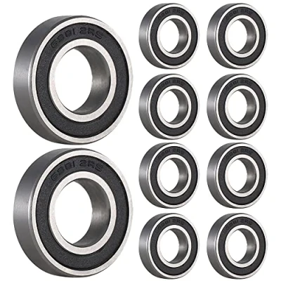 Imagen de 10 unidades 6901 2RS 12 x 24 6 mm goma Deep Groove Ball Bearing Double Sealed Miniature