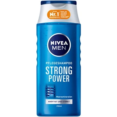 Imagen de Nivea Men Cuidado Del Cabello Champú para hombres, botella de 250 ml, Strong Power, 6 pack (6 x ml)