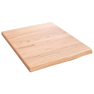 Imagen de vidaXL Estante de Pared Madera Roble tratada marrón Claro 40x50x2cm, almacenaje, Madera, Tablero estantería