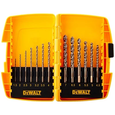 Imagen de DEWALT DT4968 QZ Tough Case pequeña con 13 brocas puntas de cobalto EXTREME, 4, 1.5, 2, 2.5, 3, 3.2, 4.5, 5, 5.5, 6, 6.5, 7.