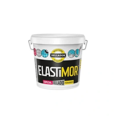 Imagen de ELASTIMOR Mortero Sellador, Cemento Express, Impermeable, para encintados, llagueados, sellados, rejunteados, reparaciones, Cubo 6 Kg