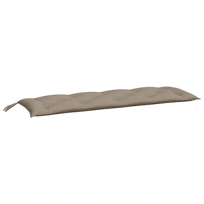 Imagen de vidaXL Cojines de Banco Jardín 2 uds, Almohadas Asiento Respaldo, Almohadillas para Muebles, Decoración Patio Salón, Tela Oxford Taupe