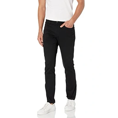 Imagen de Amazon Essentials Pantalón Chino Elástico Cómodo con 5 Bolsillos de Ajuste Ceñido (Previamente Goodthreads) Hombre, Negro, 32W / 36L