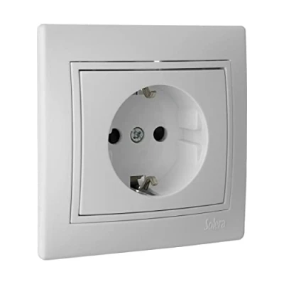 Imagen de SOLERA 42943 Base Bipolar con T/T Lateral 16A 250V S.Europa, 50 W, 250 V, Neutro