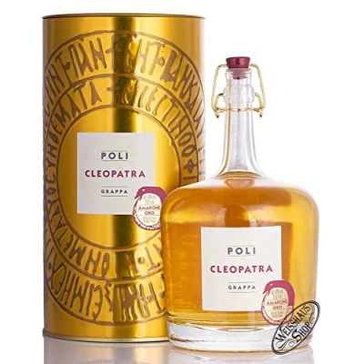 Imagen de Poli Grappa Cleopatra Amarone Oro 40% Vol. 0,7l in Tinbox