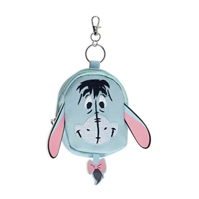 Imagen de DISNEY Winnie The Pooh Eeyore Mini mochila con llavero, color gris, azul y rosa, Gris Talla única, Moderno