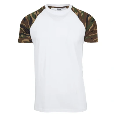 Imagen de Urban Classics Raglan Contrast Camiseta estampada, Hombre, Talla: XL, Black mottled grey
