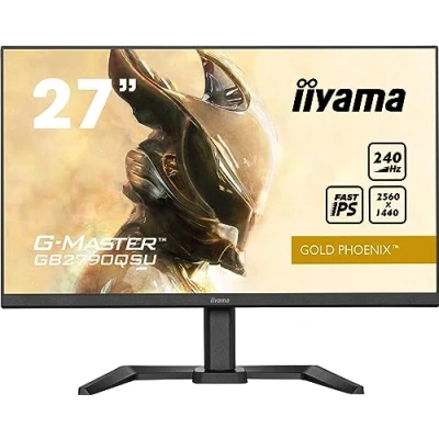 Imagen de iiyama GB2790QSU B5 27&quot; Fast IPS Gaming, G Master Gold Phoenix, FreeSync Premium, 2560x1440, 240Hz, 400cd/m², 1000:1, HDMI, DisplayPort, 1ms (GtG), Altavoces, USB HUB (2X 3.0), HDR400, Black Tuner