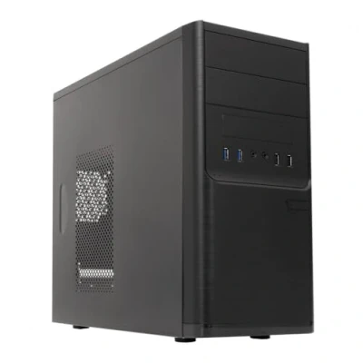 Imagen de UNYKAch Caja de Ordenador Micro ATX Dark Shadow con Fuente Alimentación 500W y Conexiones USB 2.0 3.0. Botón On/Off Integrado en el Frontal
