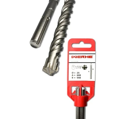 Imagen de WERHE SDS Max Taladro de hormigón 25 x 600 mm martillo
