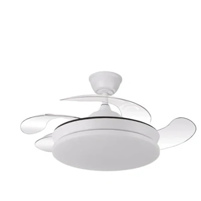 Imagen de ABRILA Ventilador DC Tridente Mini 59W Blanco 4 Aspas Desplegables Control Remoto Temporizador