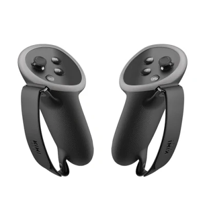 Imagen de KIWI design Controller Grips Cover Accesorios Compatibles con Meta Quest 3S/Quest 3 Apertura de Batería, Protector Empuñadura Silicona Correas para Nudillos