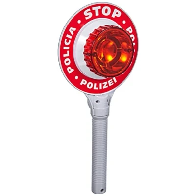 Imagen de Theo Klein 8858 Pólice Unit Ben &amp; Sam Señal De Stop con Luz Intermitente, Juguete, Multicolor (8858)