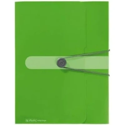 Imagen de Herlitz FolderSys Carpeta archivadora (A4, polipropileno, con etiqueta en el lomo, 1 unidad, 4 cm), color verde