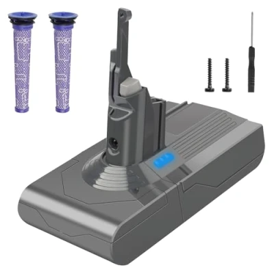 Imagen de Waitley 6000mAh Batería para Dyson V8 SV10,Compatible con Series Absolute Animal Fluffy Motorhead SV10 Aspirador de Mano