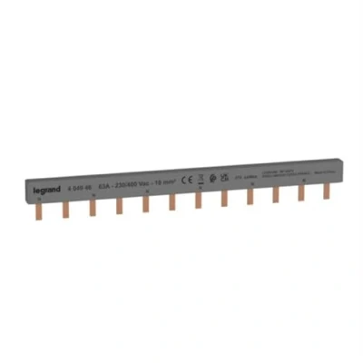 Imagen de Legrand 404946E Peine de alimentación, repartidor, bipolar 12 módulos, 6 dispositivos, 1 fase, P+N