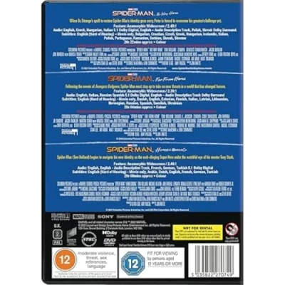 Imagen de Spider Man Triple: Home Coming, Far from &amp; No Way [DVD] [2021]