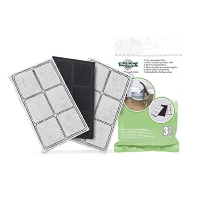 Imagen de PetSafe Filtros De Carbono Repuesto para Bandeja Higiénica, 3 Unidades Uso con El Arenero Automático Gatos Simply Clean