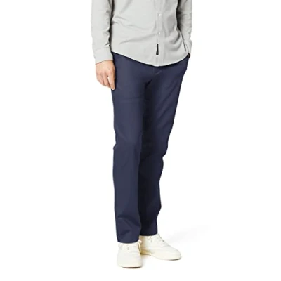 Imagen de Dockers Signature Khaki Slim Fit Pants, Chino para Hombre, Azul (Navy), 30W / 32L