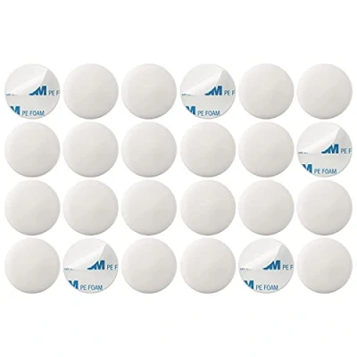 Imagen de WELLGRO tope para puerta de pared, autoadhesivo, sin taladrar, protección perfecta pared y puerta, cantidad a elegir, número piezas: 12 unidades