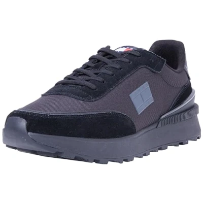 Imagen de Tommy Jeans Zapatillas para Hombre Runner Sneaker de Deporte, Negro (Black), 45
