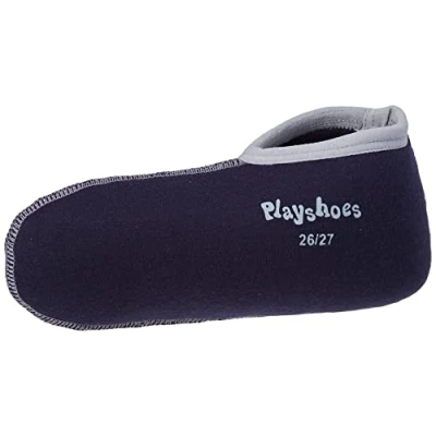 Imagen de Playshoes Calcetines Para Botas, De Bota Goma Unisex niños, Azul Marino Gris, 18/19 EU