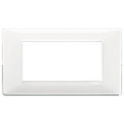Imagen de Vimar serie plana Placa 4 módulo reflex nieve