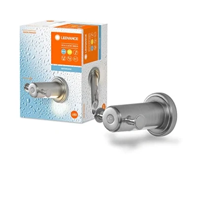 Imagen de LEDVANCE BATHROOM Badezimmerhaken inkl. Nachtlicht, 0,18W, 10lm, warmweißes Licht mit 3000K, Batterie inklusive, Tageslicht und Bewegungssensor, lange Lebensdauer, Schutzklasse IP44, energiesparend