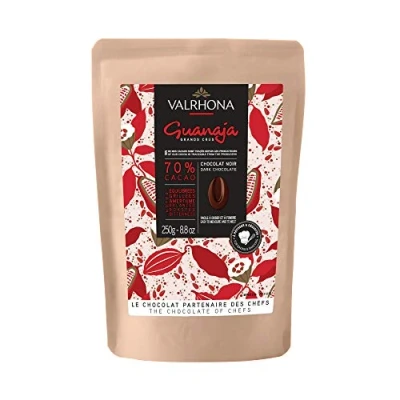 Imagen de VALRHONA Chocolate negro guanaja gotas 70% 250g