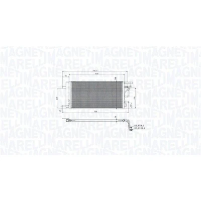 Imagen de MAGNETI MARELLI 350203105200 Condensador con secador 288 590 16 HYUNDAI: i30 III Fastback