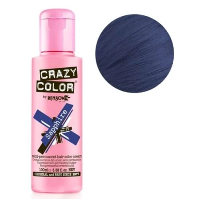 Imagen de Crazy Color, Coloración Semipermanente 100 ml, Azul Zafiro (002288)