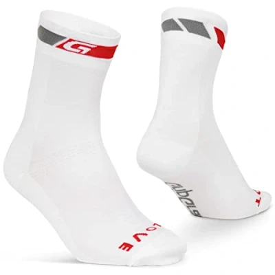 Imagen de GripGrab Classic High Cut Long Breathable Summer Cycling Socks Tall Pro Racing Style Road Mountain Bike Cross Gravel Calcetines Ciclismo, Unisex Adult, Blanco, S (38 41)