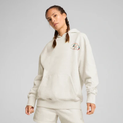 Imagen de Puma Stewie Prism Basketball Jersey con capucha, Mujer, Talla: Small, Vapor gray heather