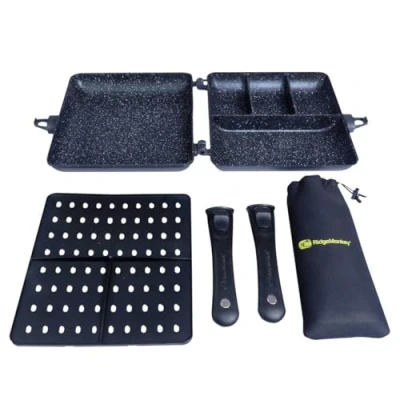 Imagen de Ridgemonkey Connect Combi &amp; Steamer XXL Granite Edition Utensilios de cocina para camping