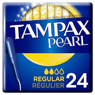 Imagen de Tampax Pearl Regular Tampones Con Aplicador, Se Adaptan A La Forma De Tu Cuerpo, Evitan Pérdidas, 24 Unidades