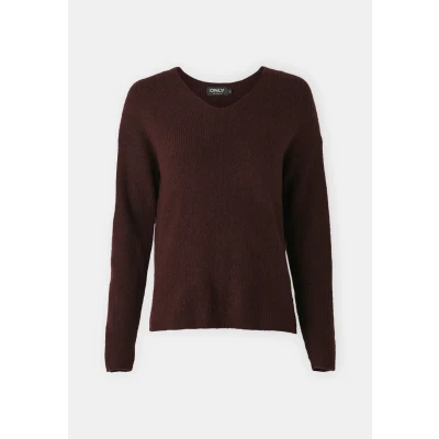Imagen de ONLY Onlcamilla Vneck Jersey de punto, Mujer, Talla: XS, Port royale melange