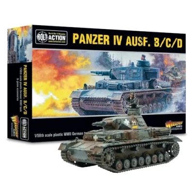 Imagen de Warlord Games Panzer IV Ausf. B/C/D 1:56/28 mm tanque modelo de escala plástico para acción pernos muy detalladas en miniatura la Segunda guerra Mundial juegos mesa
