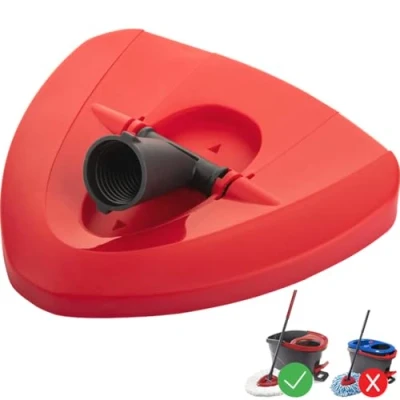 Imagen de FiTspi base de repuesto para cabezal fregona giratoria, cubierta triangular giratoria 360 , funda plástico compatible con accesorios Vileda EasyWring 1 tanque