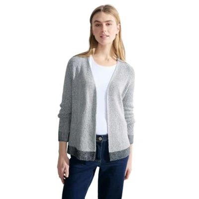 Imagen de CECIL B253751 Suéter cárdigan, Casual Denim Blue, XL para Mujer