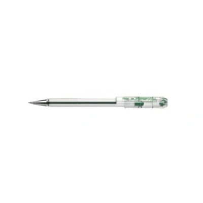 Imagen de Pentel Bolígrafo Superb con punta de bola formato MINI y tinta color verde base aceite alta densidad. Pack 12