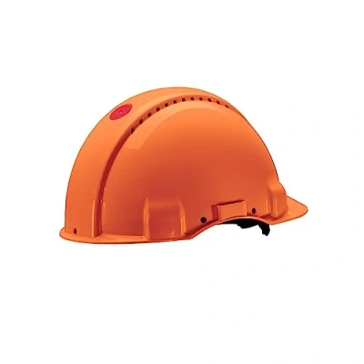 Imagen de 3M Peltor G30NUO Casco de Seguridad con Ventilación, Arnés Ruleta y Banda Sudor Plástico, 1 Casco/Caja, Naranja