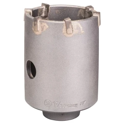 Imagen de Bosch 2 608 550 075 Corona perforadora hueca SDS plus 9 para adaptadores hexagonales (50 x 50 72 mm)