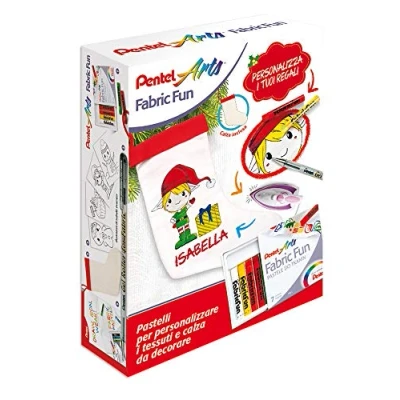 Imagen de Pentel Kit Fabric Fun PTS Lápices de tela y calcetín para decorar