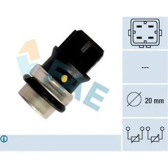 Imagen de EPS 1.830.146 Sensor de Temperatura del Refrigerante Made in Italy OE Equivalent amarillo, Azul, negro VOLKSWAGEN: Golf 3, TRANSPORTER 4 Bus,