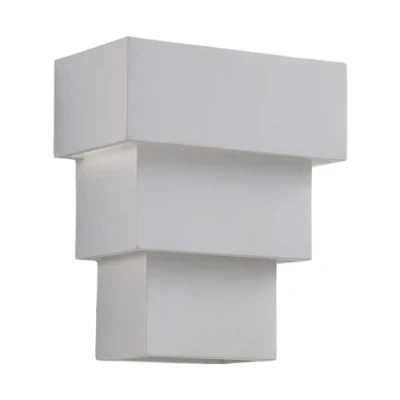 Imagen de Aplique de pared Lindby Antonella, yeso blanco, G9, pintable, 21 cm