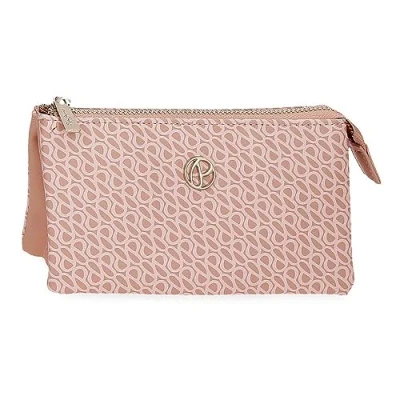 Imagen de Pepe Jeans Megan Monedero Tres Compartimentos Rosa 17,5x9,5x2 cms Piel sintética