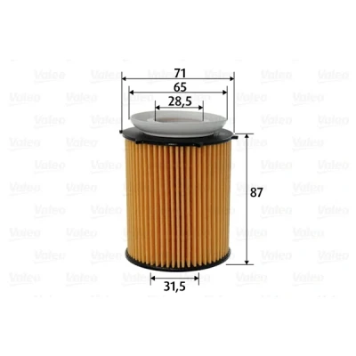 Imagen de VALEO 586618 Filtro de aceite Cartucho filtrante MERCEDES BENZ: GLA, CLA Coupé, Clase A, INFINITI: Q50 Berlina, Q30, QX30 I