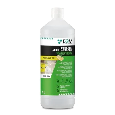 Imagen de EQM ECO 214 Limpiador Abrillantador para Suelos de Mármol, Granito y Piedra natural 1L Realza el color brillo propio, devolviendo su aspecto original